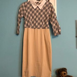 Yizoo color block dress